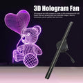 3D Hologram Fan Projector (2000x224) - WiFi & Custom Editing for Advertising