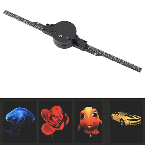 3D Hologram Fan Projector (2000x224) - WiFi & Custom Editing for Advertising
